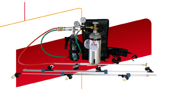 Kit completo de pulverizador costal CO2 com barra de 06 bicos para aplicação frontal